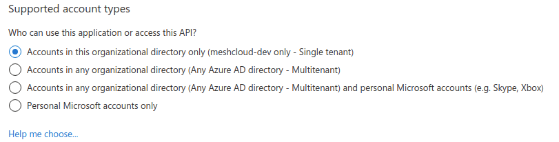 Choose single tenant