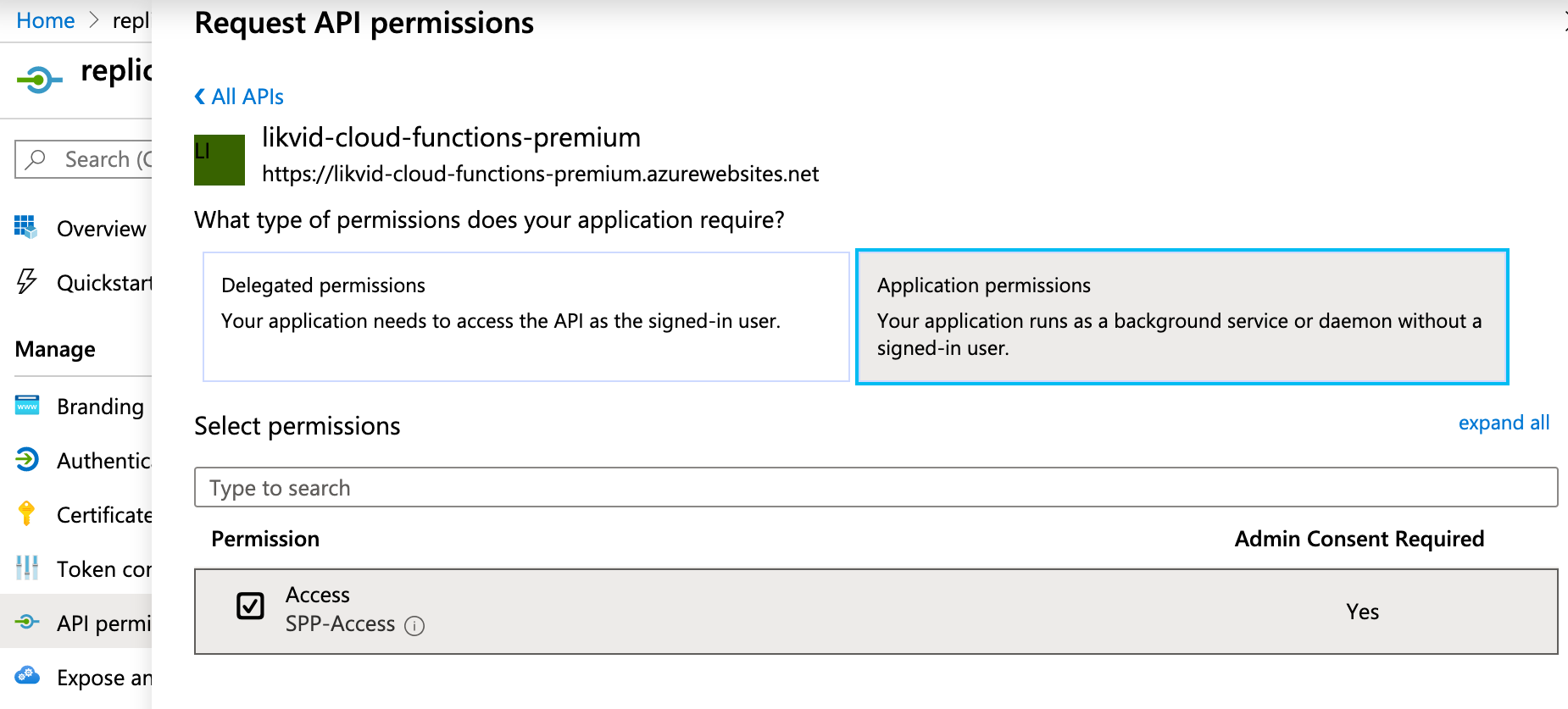 Assign the Application Role to SP